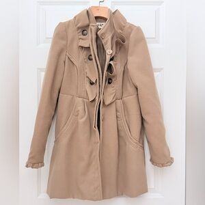 Jolt Women's Coat in Camel, Junior M